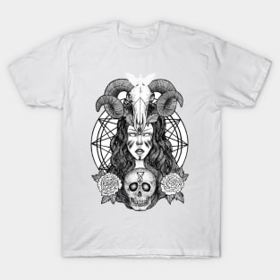 Baphomet Skull Girl T-Shirt